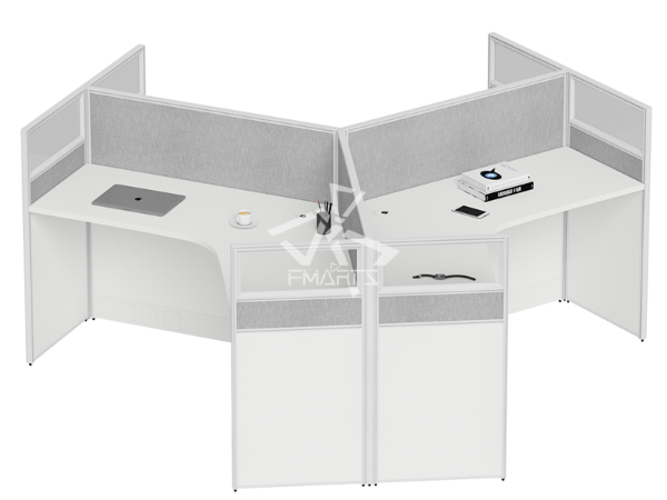 職員辦公位P60E款   屏風三人位、六人位